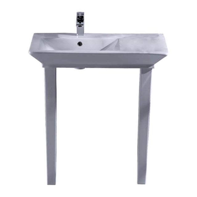 Barclay - Opulence Basin 31-1/2'', White Rect. Bowl, 8'' WS - White
