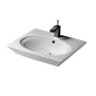 Barclay - Opulence Basin, White Oval Bowl, 8''cc - White