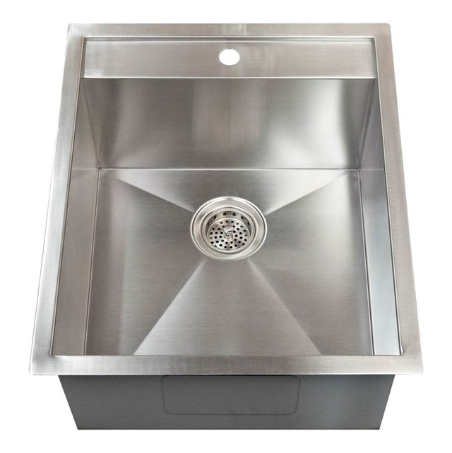 Barclay - Thelma 19'' SS Drop-In Prep Sink - Stainless Steel