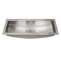 Barclay - Vedette 22'' SS Curved Bottom Trough Sink - Stainless Steel