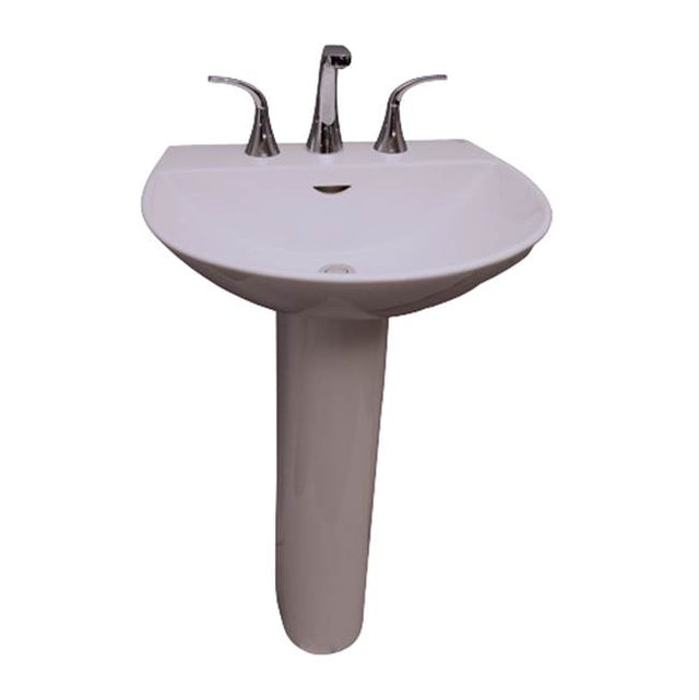 Barclay - Reserva 550 Ped Lav, 1 hole  White - White