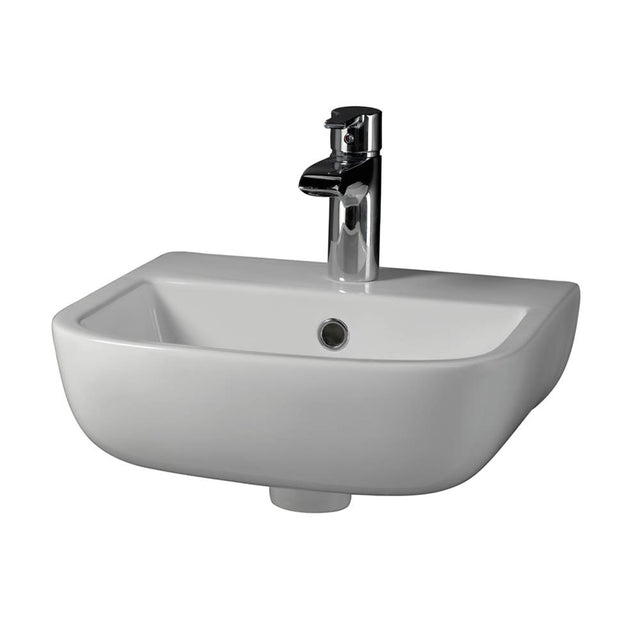 Barclay - Series 600 SMALL Wall-Hung Basin 15-3/4'', 1-Hole, White - White
