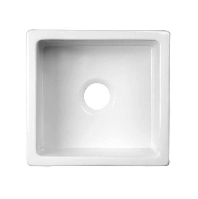 Barclay - Silvia Large Fireclay Kitchen  Sink, White - White