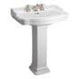 Barclay - Stanford 660 Pedestal Lavatory , 4''cc, White - White