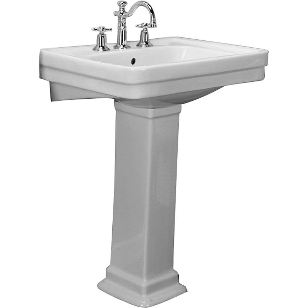 Barclay - Sussex 660 Pedestal Lavatory,  8''cc, White - White