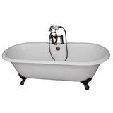 Barclay - Tub Kit 61''CI,Dbl Roll Top, FIller,Supplies,Drain-ORB - Oil Rubbed Bronze