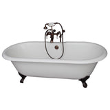 Barclay - Tub Kit 61''CI,Double Roll Top Filler,Supplies,Drain-ORB - Oil Rubbed Bronze