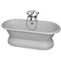 Barclay - Tub Kit 61''CI,Dbl Roll Top w/ Base,Filler,Supplies,Drian-CP - Polished Chrome