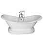 Barclay - Tub Kit 71'' CI Dbl Slipper, Filler, Supplies, Drain-Chrome - Polished Chrome