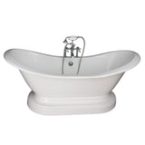 Barclay - Tub Kit 71'' CI Dbl Slipper, Filler, Supplies, Drain-Chrome - Polished Chrome