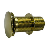 Barclay - Umbrella Drain, Push Button  Pop-Up, Polished Brass - Polished Brass