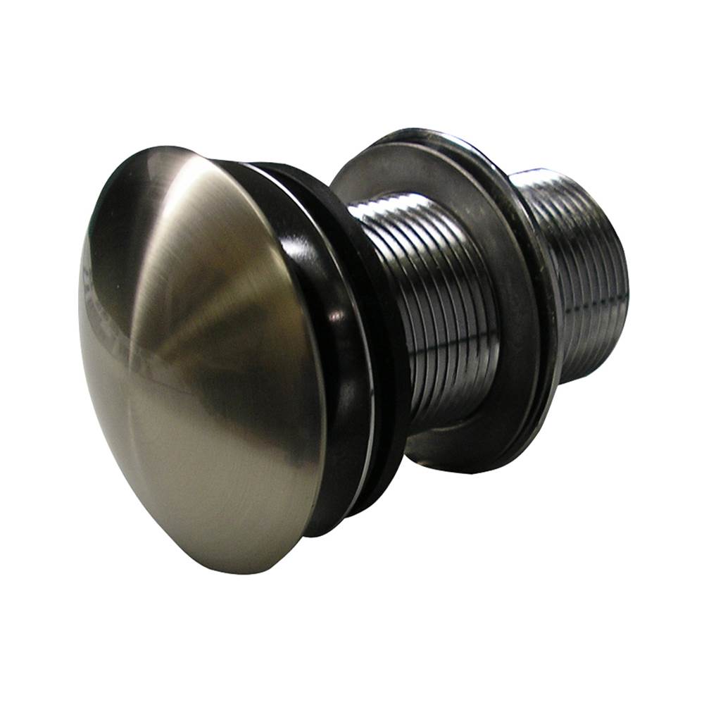 Barclay - Umbrella Drain, Push Button  Pop-Up, Brushed Nickel - Polished Nickel