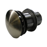 Barclay - Umbrella Drain, Push Button  Pop-Up, Brushed Nickel - Polished Nickel