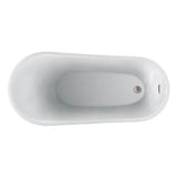 Lorenzo 60'' Acrylic Slipper,  With internal drain-OF,BN