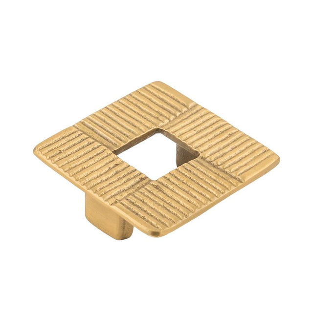 Belwith Keeler - KNOB, 2-1/2'' SQ. - Brushed Golden Brass