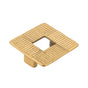 Belwith Keeler - KNOB, 2-1/2'' SQ. - Brushed Golden Brass