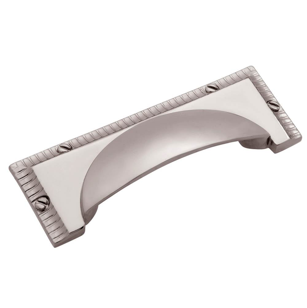Belwith Keeler - Cup Pull 3 Inch Center to Center - Polished Nickel