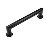 Belwith Keeler - Facette Collection Pull 5-1/16 Inch (128mm) Center to Center Matte Black Finish - Matte Black