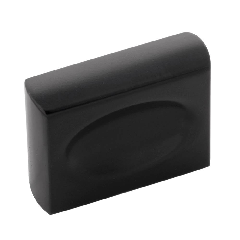 Belwith Keeler - Knob 1-3/8 Inch x 7/16 Inch - Matte Black