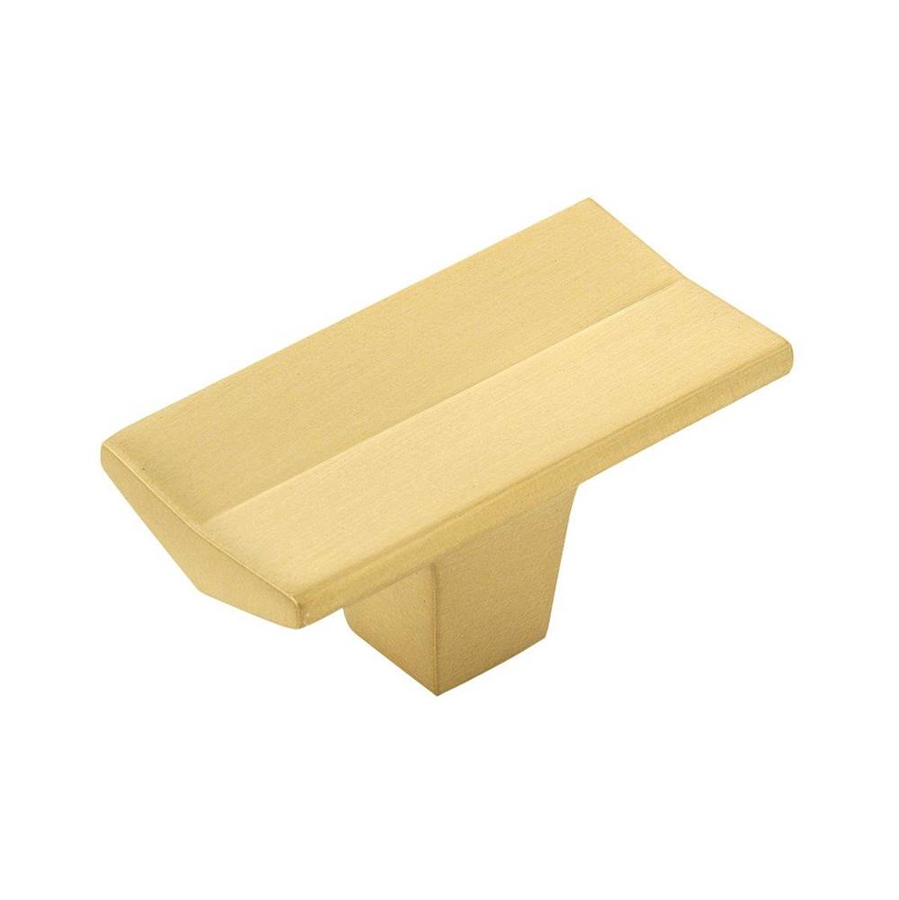 Belwith Keeler - Knob 2 Inch x 1 Inch - Brushed Golden Brass