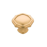 Belwith Keeler - Knob 1-1/2 Inch Diameter - Brushed Golden Brass