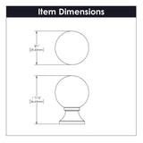 Knob 1 Inch Diameter