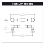 Pull 3-3/4 Inch (96mm) Center to Center
