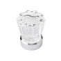 Belwith Keeler - Knob 1-3/8 Inch Diameter - Glass with Chrome