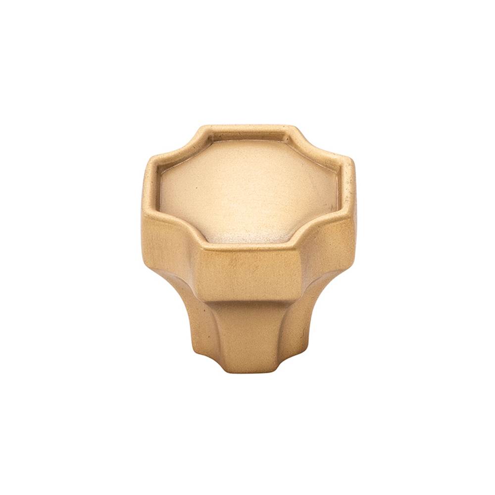 Belwith Keeler - Knob 1-1/4 Inch x 1-1/4 Inch - Brushed Golden Brass
