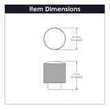 Verge Collection Knob 7/8 Inch Diameter Brushed Golden Brass Finish