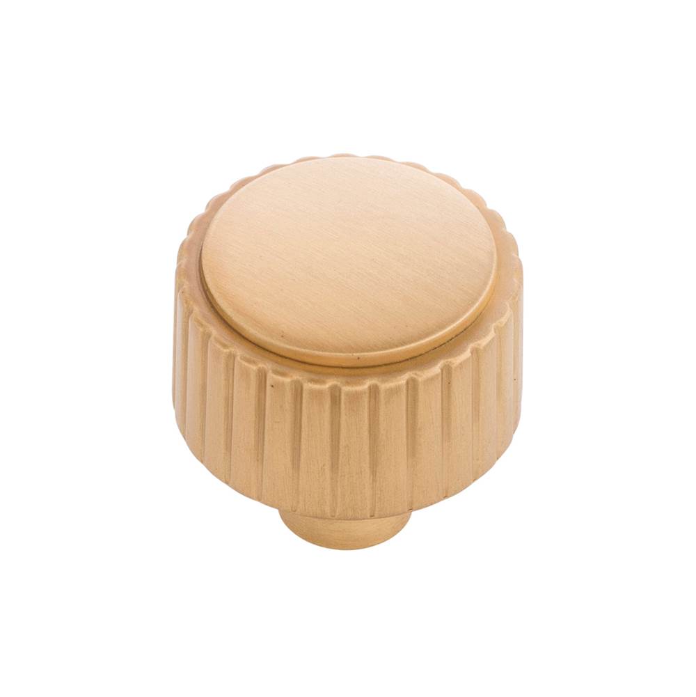 Belwith Keeler - Knob 1-1/4 Inch Diameter - Brushed Golden Brass