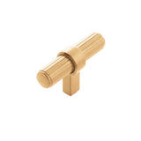 Belwith Keeler - T-Knob 2-3/8 Inch x 3/4 Inch - Brushed Golden Brass