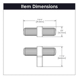 T-Knob 2-3/8 Inch x 3/4 Inch
