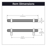 Pull 5-1/16 Inch (128mm) Center to Center