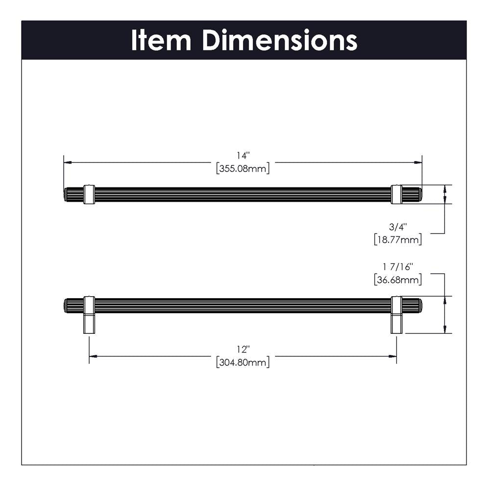 Pull 12 Inch Center to Center