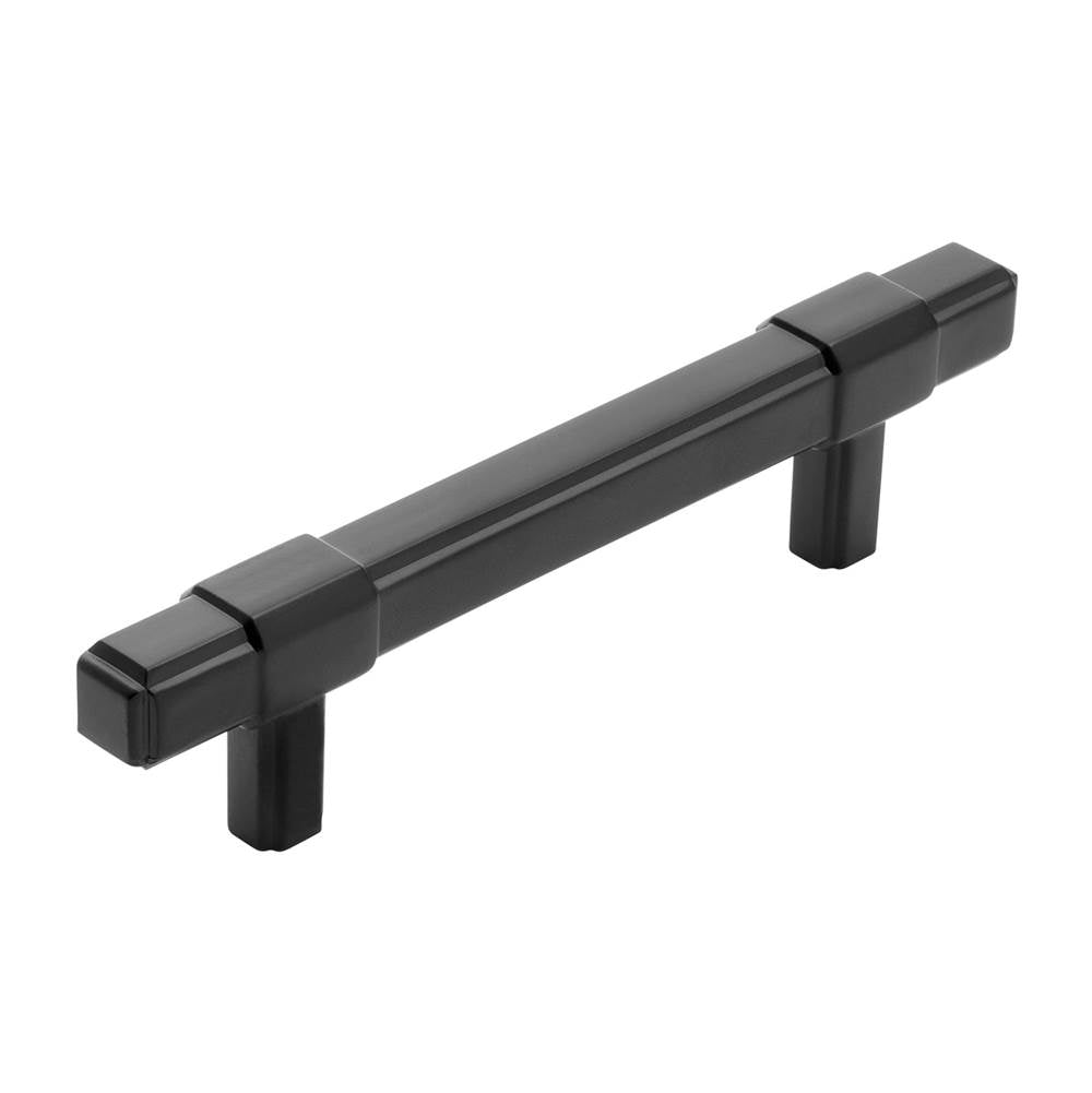 Belwith Keeler - Monroe Collection Pull 3-3/4 Inch (96mm) Center to Center Matte Black Finish - Matte Black