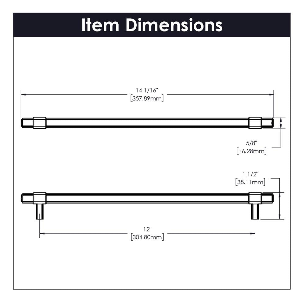 Pull 12 Inch Center to Center