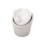 Belwith Keeler - Knob 1-1/4 Inch Diameter - White Marble with Polished Nickel
