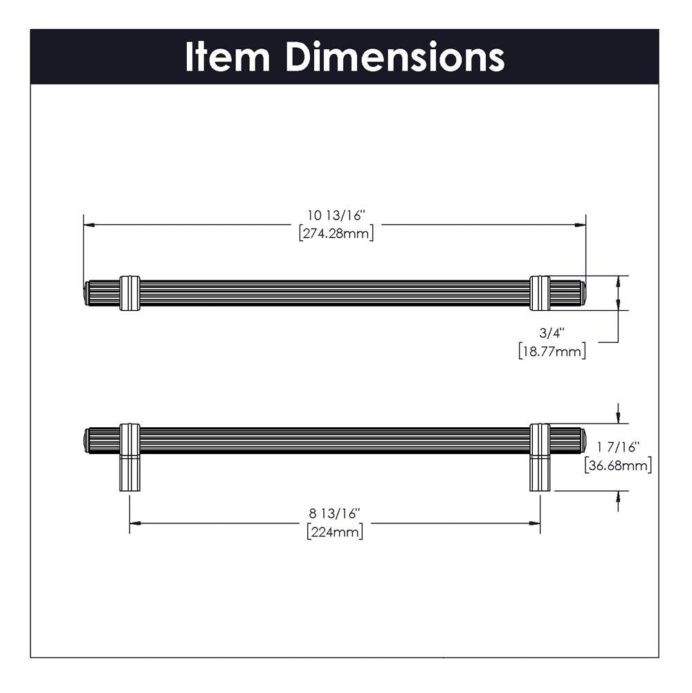 Pull 8-13/16 Inch (224mm) Center to Center