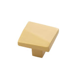 Belwith Keeler - Knob 1-3/8 Inch Square - Brushed Golden Brass