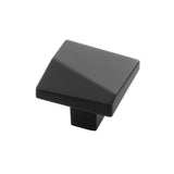 Belwith Keeler - Knob 1-3/8 Inch Square - Matte Black