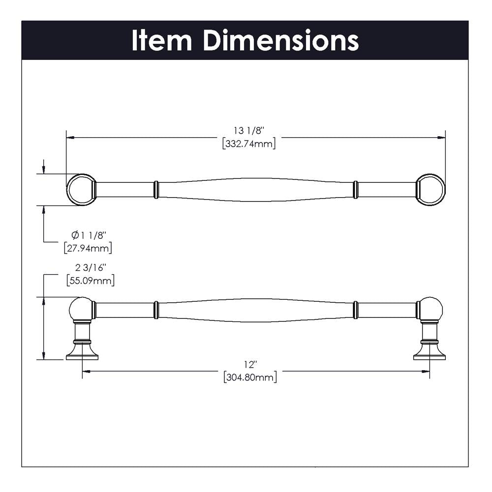 Appliance Pull 12 Inch Center to Center
