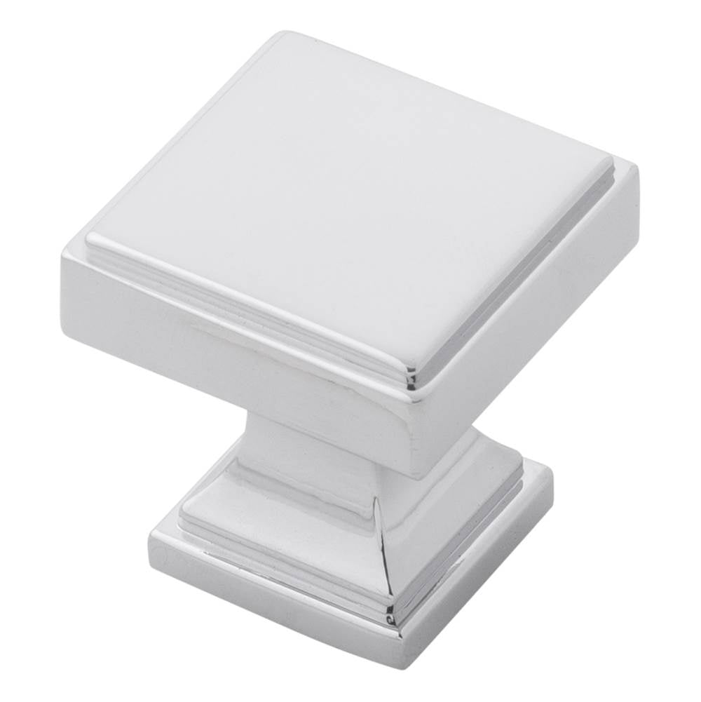 Belwith Keeler - Knob 1-1/8 Inch Square - Chrome