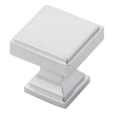 Belwith Keeler - Knob 1-1/8 Inch Square - Chrome