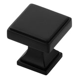 Belwith Keeler - Knob 1-1/8 Inch Square - Matte Black
