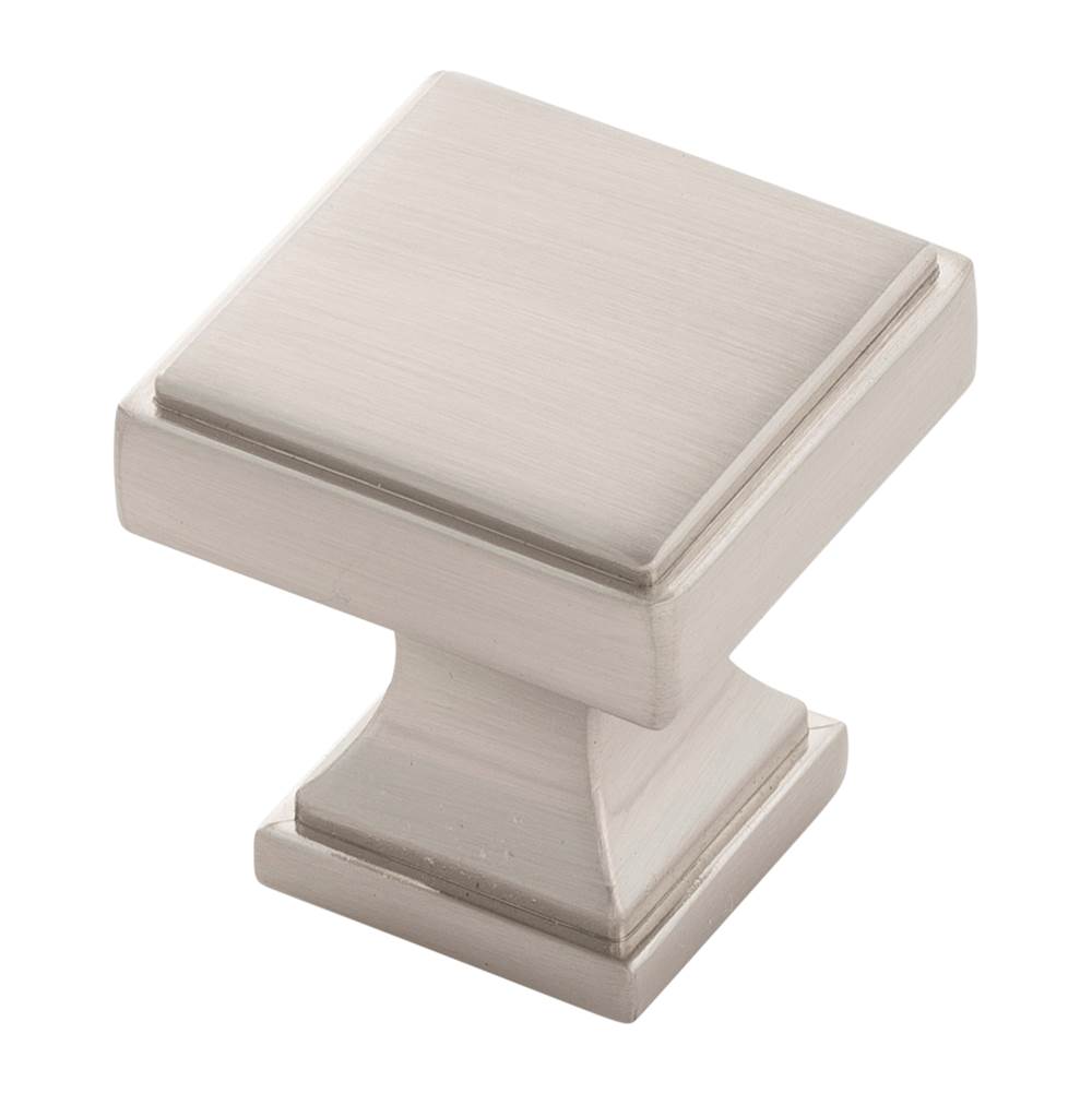 Belwith Keeler - Knob 1-1/8 Inch Square - Satin Nickel
