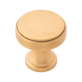 Belwith Keeler - Knob 1-1/4 Inch Diameter - Brushed Golden Brass