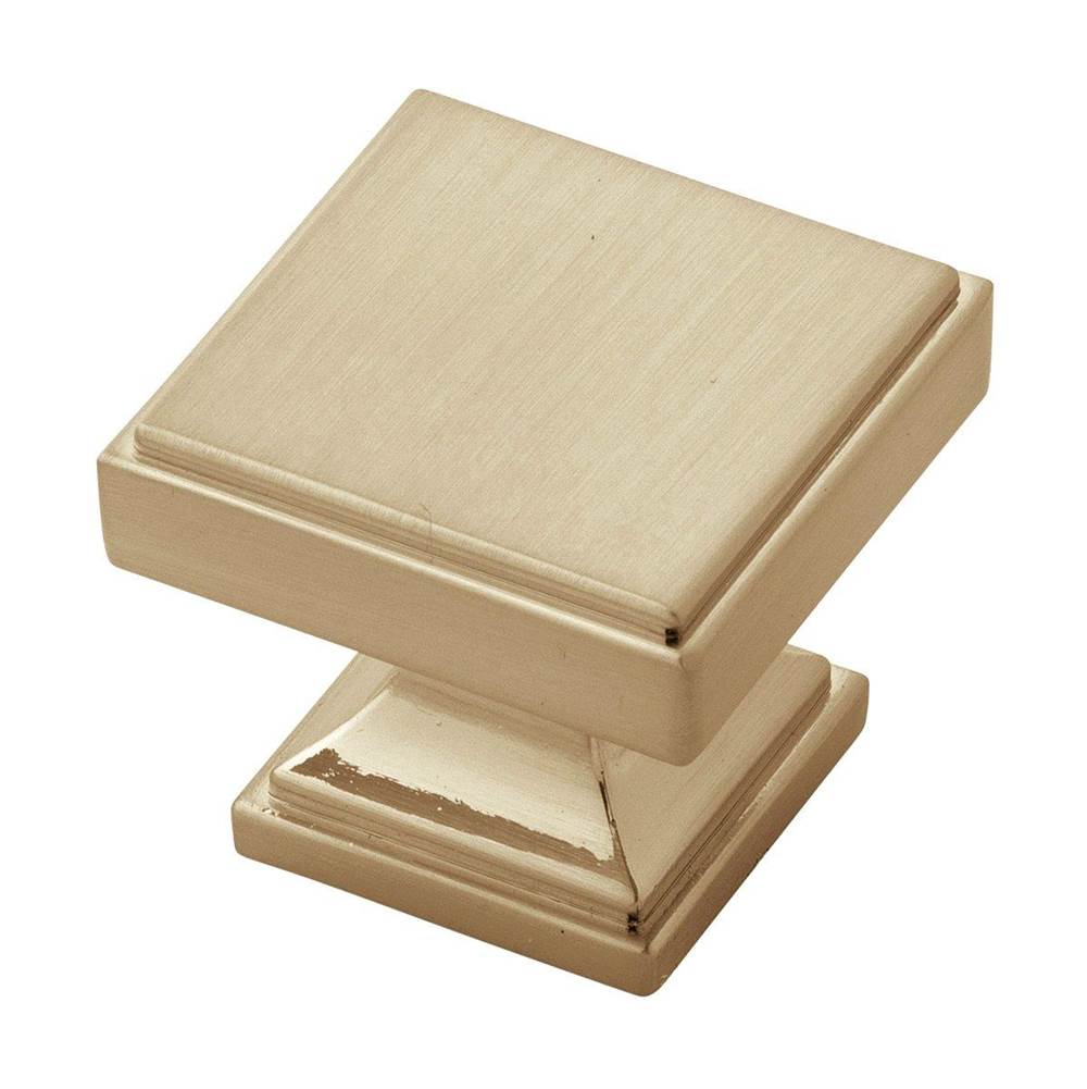 Belwith Keeler - Knob 1-3/8 Inch Square - Champagne Bronze