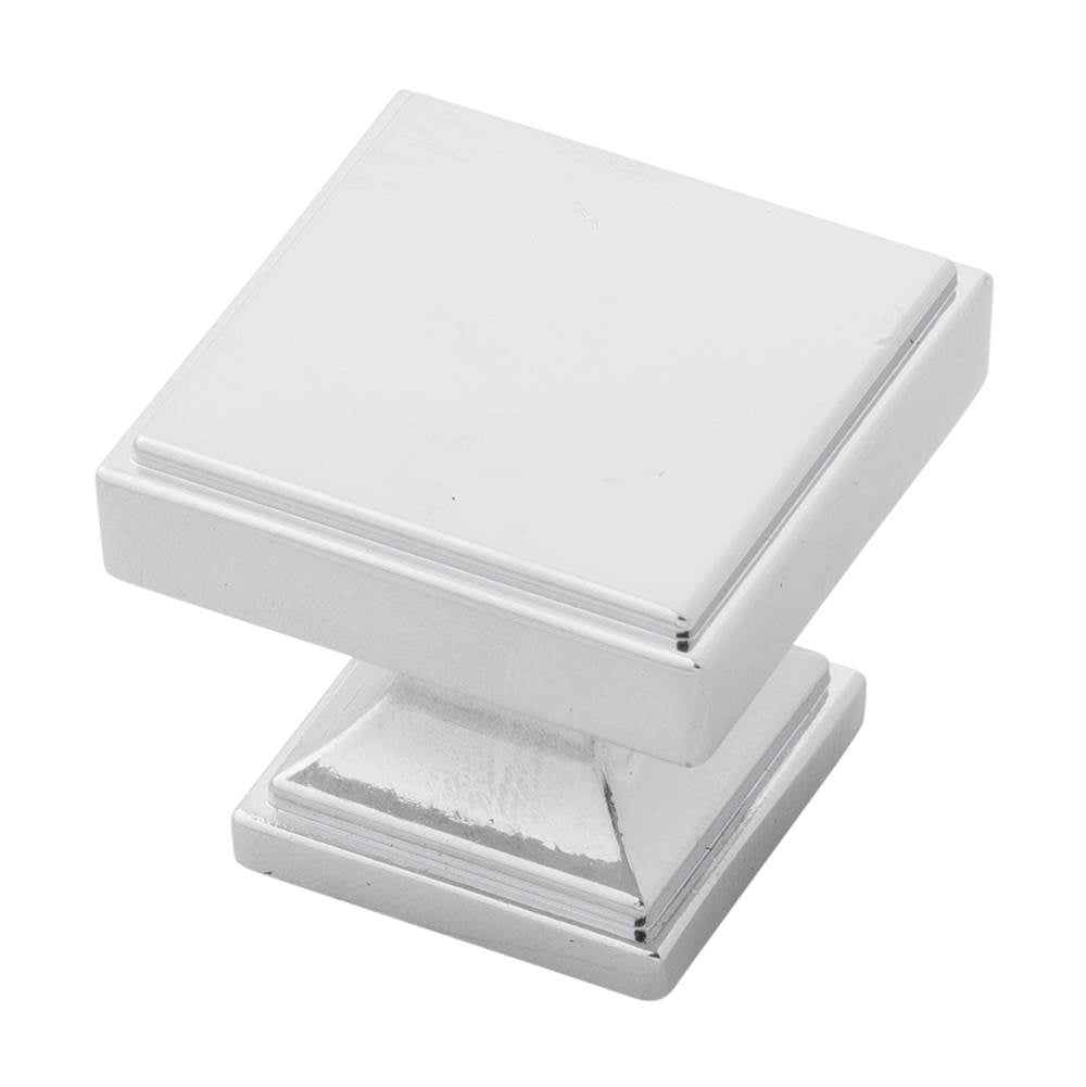 Belwith Keeler - Knob 1-3/8 Inch Square - Chrome