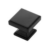 Belwith Keeler - Knob 1-3/8 Inch Square - Matte Black